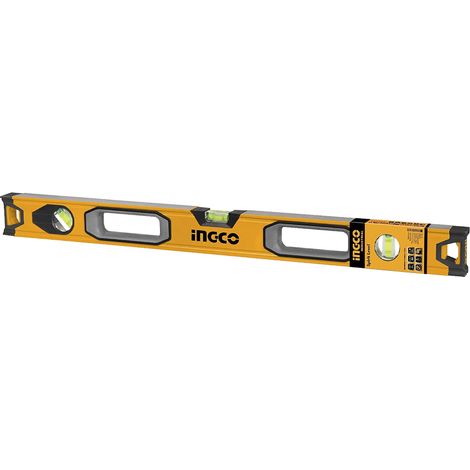 Livella 3 Bolle in Alluminio INGCO Doppio Lato Zigrinato – 80 cm (1/6)