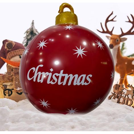 Boule gonflable de Noël pour décoration de jardin, idéale pour Halloween, en intérieur ou en extérieur. (1/5)