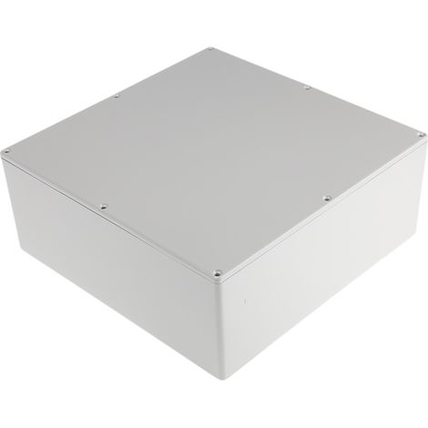 Boîtier RS PRO en Fonte d'aluminium, 250 x 250 x 100mm, Gris, Blindé ( Prix pour 1 ) (1/2)