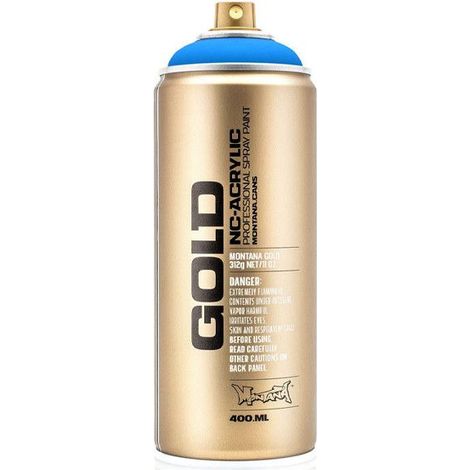 Bombe de peinture - Gold - Acrylique - Flame blue - F5000 - 400ml - Montana Cans