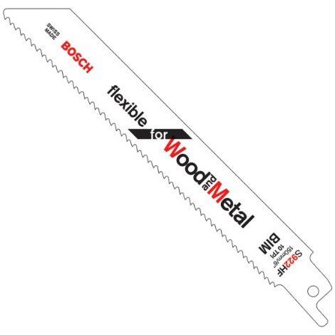 Bosch Säbelsägeblatt Bimetall S 922 HF Flexible for Wood and Metal - 2609256711 (1/5)