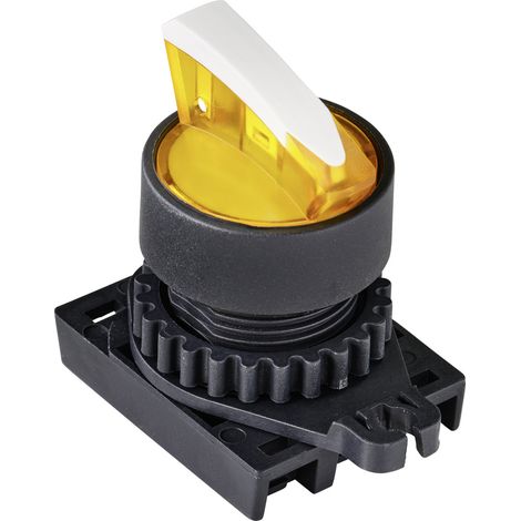 TRU COMPONENTS TC-9860184 S2SRN-L5Y Wahltaste Knebel Gelb 2 x 60 ° 1 St. (1/3)