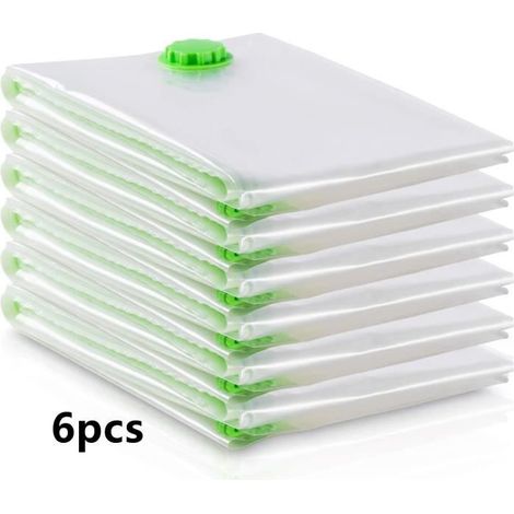 sacs de rangement,Sacs de compression,Sac de Rangement sous Vide,pour vêtement de Saison,Couettes,Literie,Peluches,40x60cm,6pcs (1/4)