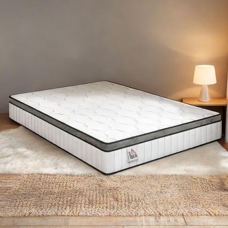 Matelas blanc 190 x 140 x 20 cm (1/5)