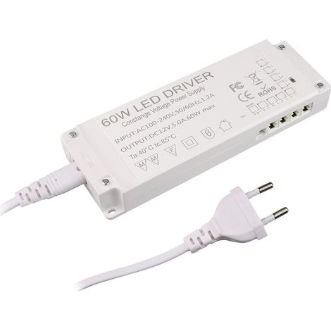 LED Netzteil 60W 12V 8Port weiss (1/2)