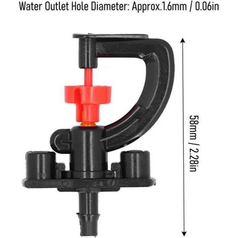Asperseur Rotatif - Kit 10 Pièces Avec Support Pour Serre - Compatible Système D'Arrosage G - Usage Jardin Extérieur (1/5)