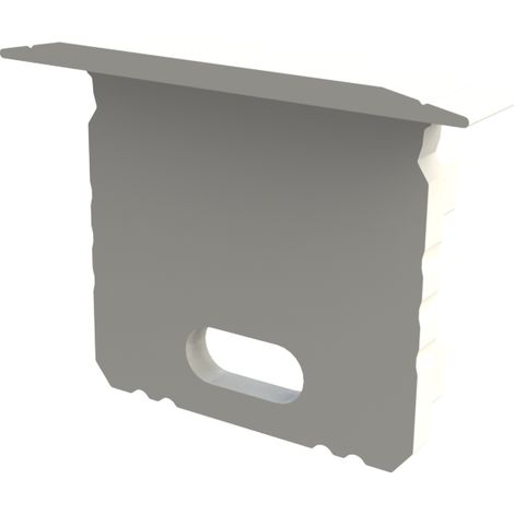 AL12-GLG3-LW-EC-o: tappo terminale bianco con foro Tappo terminale GLG3 bianco con foro