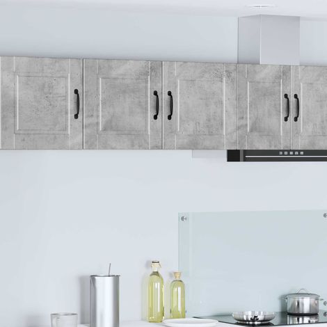 vidaXL Armadietto a muro PORTO Grigio cemento 80 x 31 x 40 cm