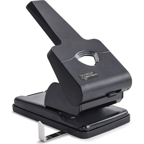 1 Zweilochlocher, ergonomischer Griff, Kapazität: 63 Blatt, Metallführung, Büro, Schule, Krankenhaus (1/5)