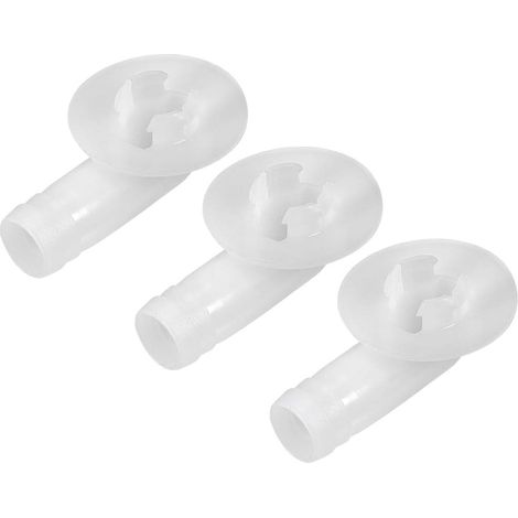 3Pcs Climatisation Drainage Tuyau Connecteur Coude 18mm Raccord pour Mini-Split Unités et Fenêtre AC Unité Parties (1/2)