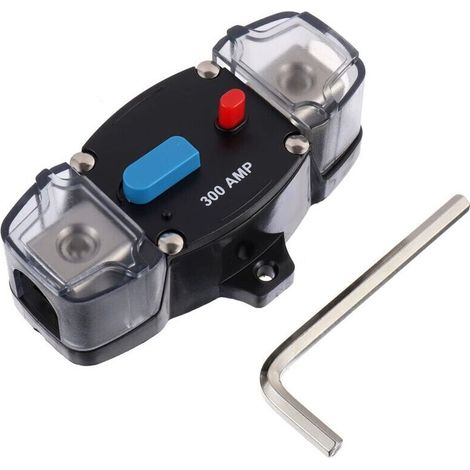300A 12-48 Volt DC selbstrückstellender Leitungsschutzschalter mit manuellem Rückstellknopf für Anwendungen in Kraftfahrzeugen, Wohnmobilen, Schiffen und Booten (300 Ampere) (1/4)
