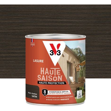 V33 Lasure V33 Haute protection 8 ans noir charbon satiné 0.75 l