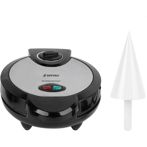 Machine à glace électrique 1200 W avec moule à gaufres et rouleau. (1/4)