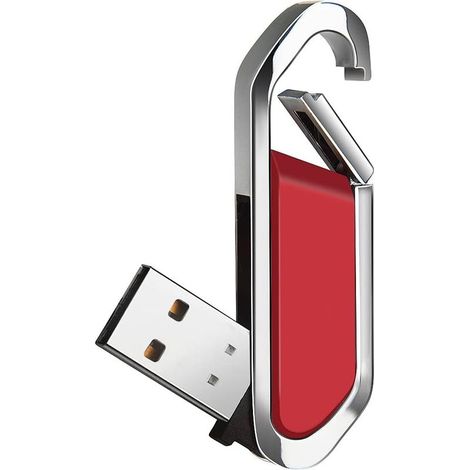 Rouge,Clé USB 64 Go Mémoire Stick Portable avec PorteClés USB 2.0 Flash Drive pour Stockage de Données Externe (1/5)