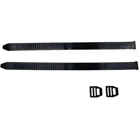Stück 390 mm Universal-Gummi-Anhängerkupplungs-Spiegelbänder, Ersatz-Anhängerkupplungs-Spiegelbänder, verstellbar mit Klemmen für Wohnwagen, Anhänger, Auto (JXLGV) (1/5)