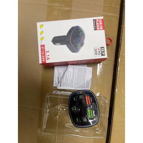 E-commerce car Bluetooth MP3 player with hands-free calling, voice broadcast, PD fast charging USB flash drive -- Q7-3.1A (1/3)