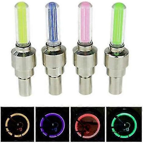 Éclairage LED étanche pour jantes 2024, bouchons de valve de pneu avec éclairage LED