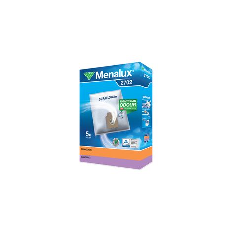 Pack de 5 Sacs aspirateur avec 1 filtre Menalux 2702 Blanc (1/2)