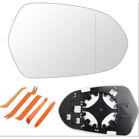 Verre Rétroviseur A6(4G)2011-2018/A6 Allroad(4G)2012-2018/A6 Avant(4G)2011-2018 Chauffant Asphérique Plaque Support Rétroviseur Extérieur Réglable(Droite) (1/5)