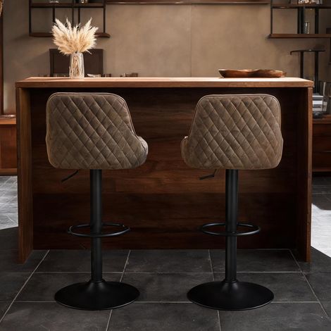 Tabouret de bar réglable de 63 à 85 cm 52 x 47 x 108 cm (1/5)