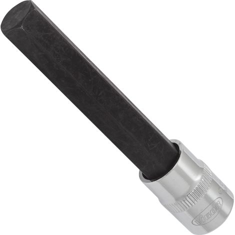 VIGOR Embout tournevis 3/8 pouces hexagonal intérieur Sw 12, 93 mm V6147 (1/2)