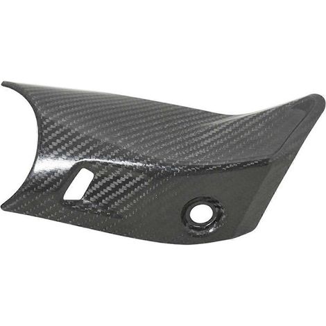 Auspuffabdeckung für Motorräder aus echtem Carbon, Carbonfaser-Muster, hitzebeständig (1/5)