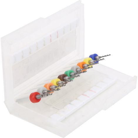 Foret carbure tungstène PCB 1,1-2,0mm, forets hélicoïdaux précision, lot multiforages pour circuits imprimés, qualité pro (1/5)
