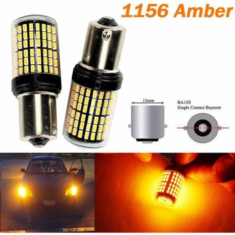 2er-Pack 12V-LED-Lampen, 1156-BA15S, 6500K, wasserdicht, für Boote, Wohnmobile, Autos, Tagfahrlicht usw., weiß (1/5)