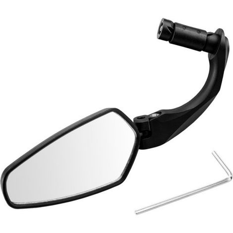 Rétroviseur Vélo - PP Acrylique - Anti-Explosion - Réglable Droite/Gauche - Trou Montage 16-22 mm - 91 g (1/5)