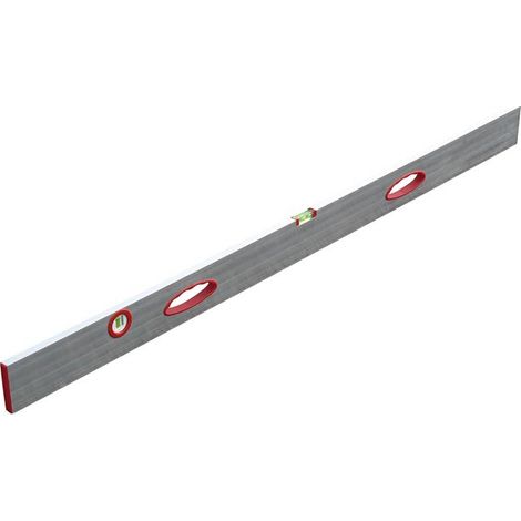 Taliaplast – Règle à niveau 2,5 m en aluminium 100 x 18 mm – Deux fioles incassables – Précision 1 mm/m – Poignées ergonomiques