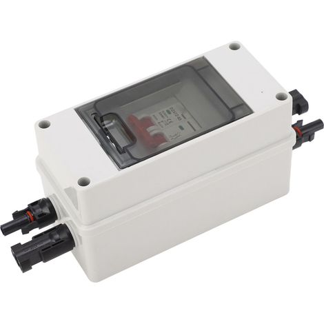 Interrupteur de Déconnexion Solaire Disjoncteur Mini avec Coffret de Distribution Étanche IP65 Sectionneur PV DC500V 16A (1/5)