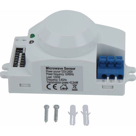 Capteur radar à micro-ondes à 360 degrés Détecteur de mouvement Interrupteur d'éclairage intelligent 220V240VAC SK600 (1/5)