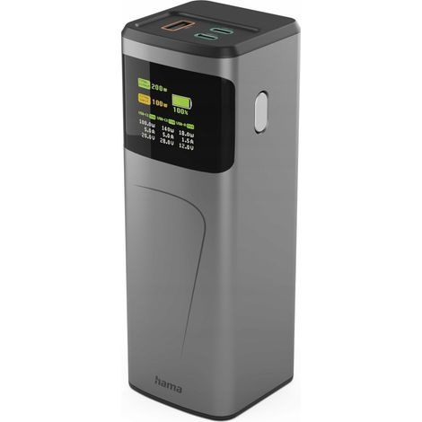 Hama Power Pack Powerbank 24000 mAh Alta Potencia 200W 1 unidad. (1/5)