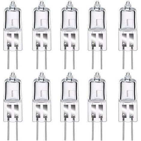 Lot de 8 Ampoule Halogene G4, Ampoule G4 Blanc Chaud 12V 20W, 2800K, 240LM, Intensité Variable, LampeHalogene G4, Lampe à Capsule Transparente pour Puck Light, lustre– Pas de scintillement (1/5)
