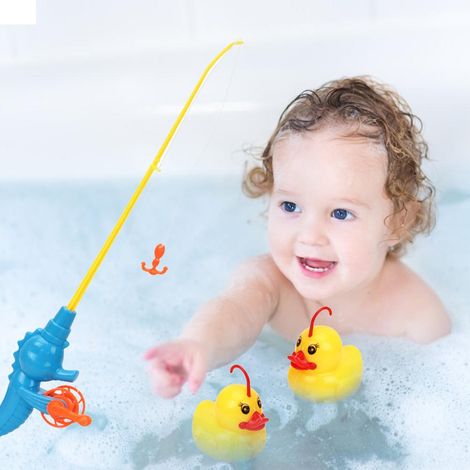 Jeu de canard magnétique pour bain, 9 pièces - Jouet éducatif pour piscine et bassin, idéal maternelle et préscolaire (1/5)