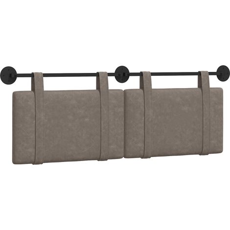 Maison Exclusive - Testiera sospesa Grigio PU Antico