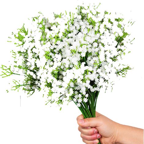 24 bouquets de fleurs artificielles d'extérieur résistantes aux UV, fausses fleurs en plastique qui ne se décolorent pas, décoration pour jardin, porche, jardinière, fleurs artificielles d'extérieur (1/5)