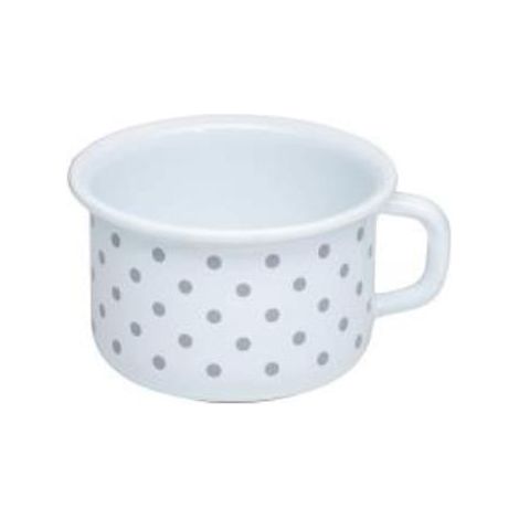 Riess Country Pünktchen Grau Kaffeeschale Ø10cm 0,4Liter