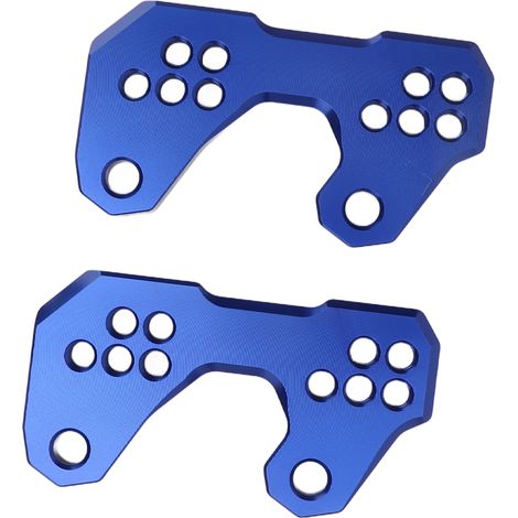 Repose-pieds passager arrière support changement de vitesse CNC aluminium pour YZF R3 MT25 MT03, 2 pièces, bleu, remplacement robuste moto. (1/5)