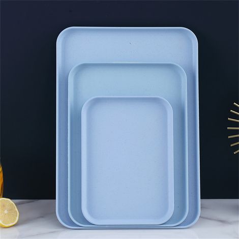 Plateau De Service - En Plastique Alimentaire - Anti-Déformation - Antichoc - Pour Maison Restaurant Cantine - 3 Tailles Disponibles (1/5)