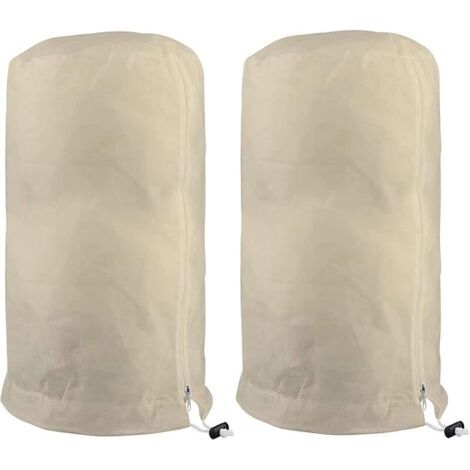 SABIR Voile D'hivernage Plante, Voile Hivernage Olivier, Voile Dhivernage Arbre, Housse De Protection Tomate Citronnier, Housse Hivernage Pour Plantes Sac Vegetaux Jardin Tissu Non Tissé (60×80cm, Bei (1/5)