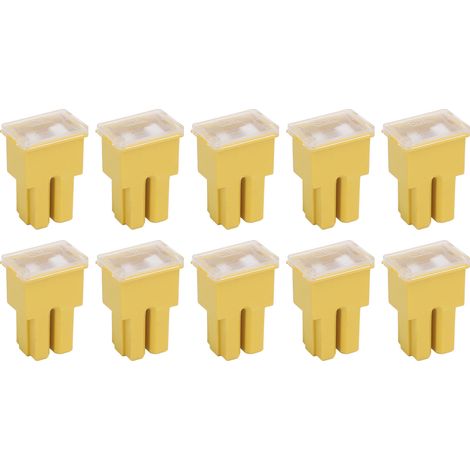 Boîtier de borne femelle à fusible 60A 32V, 10 pièces, cartouche jaune de remplacement pour Automobile et camion (1/5)