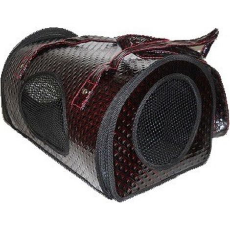 Sac De Transport Pour Chiens Et Chats En Faux Cuir Bordeaux Trou Pour La Respiration