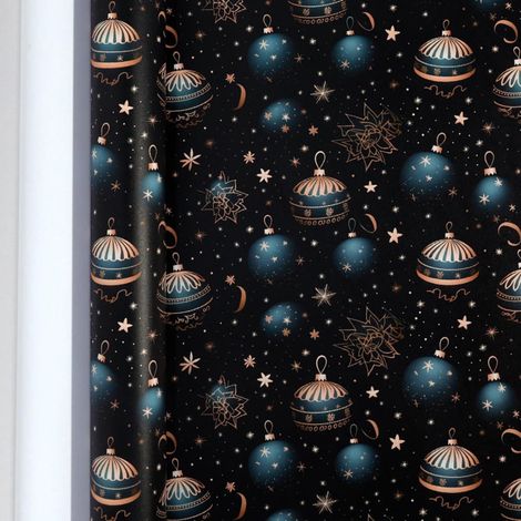 Wrapping Paper - Kraft Paper - Christmas Tree Berry Bird Pattern - 300 x 43 cm - Decorative Gift Wrap - 1 Roll (1/5)