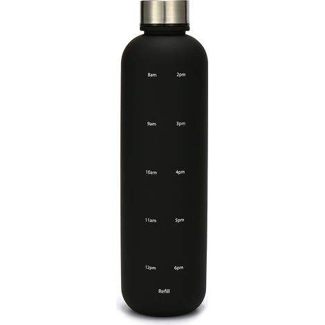Gourde portable bouteille d'eau voyage étudiante tendance dégradé givré bouchon cuivre sport extérieur verre plastique espace (1/4)