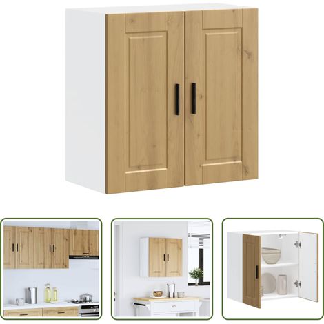 Holzwerkstoff -  Küchen-Hängeschrank Porto Artisan-Eiche Holzwerkstoff (1/5)
