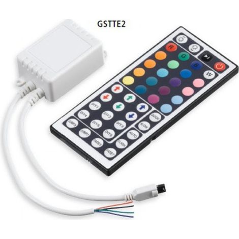 Centralina+telecomando rgb gea led gstte2 144w ip20 raggi infrarossi per strip led rgb