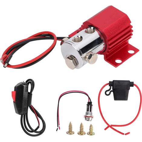 Kit de verrouillage de ligne de frein électrique 12-24V DC, universel, couleur rouge (1/5)