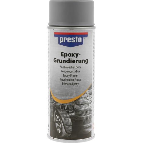 PRESTO - Apprêt sous couche époxy gris - aérosol de 400ml - 502637 - Ce produit de marque PRESTO est neuf.