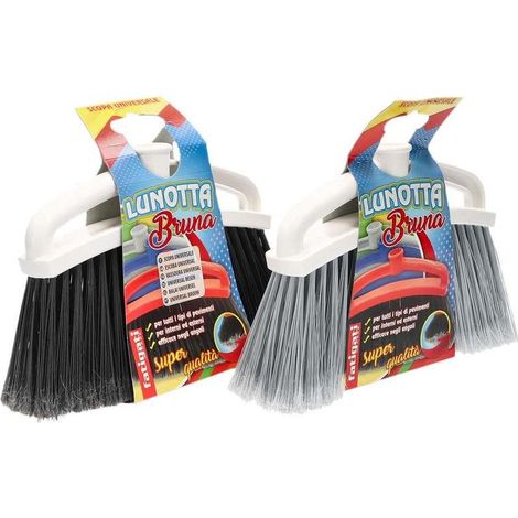 SCOPA BRUNA LUNOTTA SUPER QUALITÀ PER LO SPORCO PIU OSTINATO IN COLORI ASSORTITI